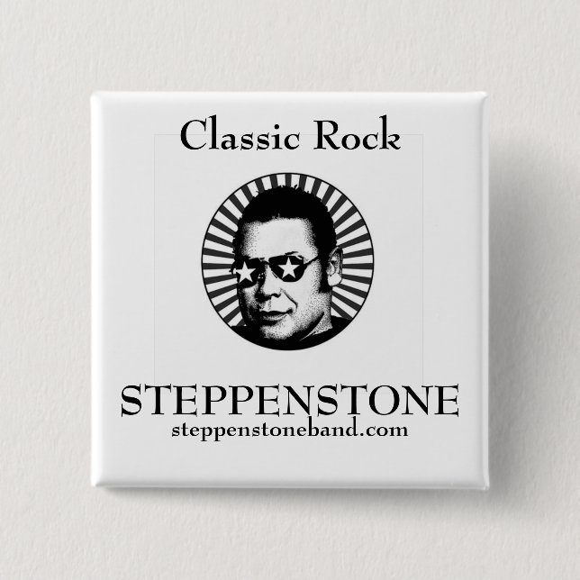 Badge Carré 5 Cm Pin de carré d'étoile de Steppenstone (Devant)