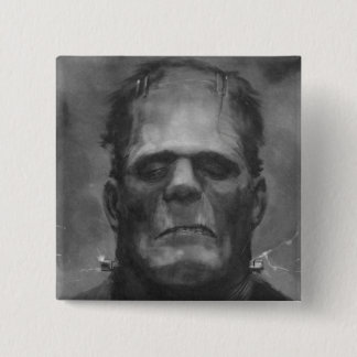Badge Carré 5 Cm Pin de Frankenstein/bouton