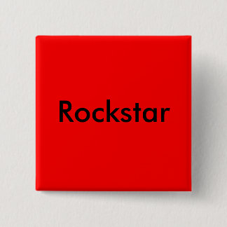 Badge Carré 5 Cm Pin de Rockstar