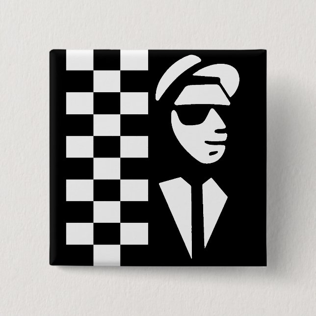 Badge Carré 5 Cm Pin de Ska (Devant)