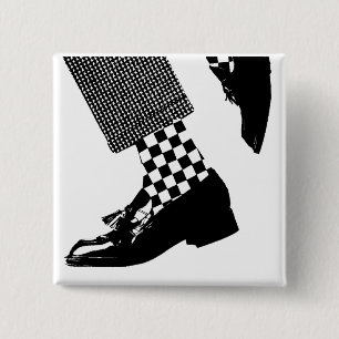 Badge Carré 5 Cm Pin de Ska