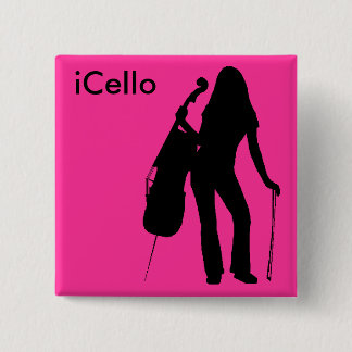 Badge Carré 5 Cm Pin d'iCello (roses indien)