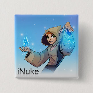 Badge Carré 5 Cm Pin d'iNuke de légendes de poche
