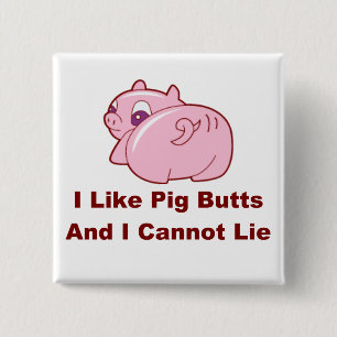 Badge Carré 5 Cm Pin porcin de bouts