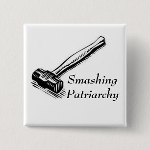 Badge Carré 5 Cm Pin sensationnel de patriarcat