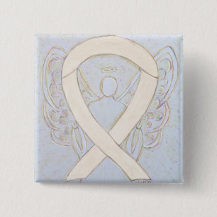 Badge Carré 5 Cm Pins personnalisés à ruban de sensibilisation à la