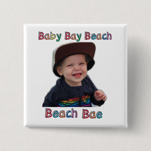 Badge Carré 5 Cm plage