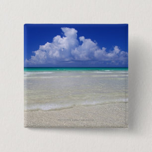 Badge Carré 5 Cm Plage lumineuse