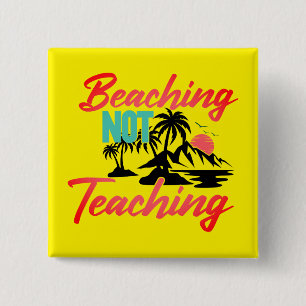 Badge Carré 5 Cm Plage non enseignante-71071