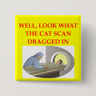 Badge Carré 5 Cm plaisanterie de radiologie