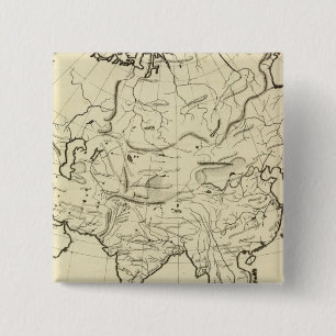 Badge Carré 5 Cm Plan-cadre pour l'Asie