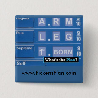 Badge Carré 5 Cm Plan de Pickens - gaz