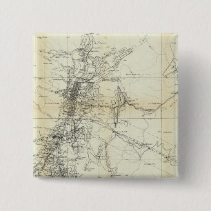 Badge Carré 5 Cm Plan du district de Washoe
