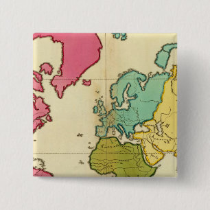 Badge Carré 5 Cm Plan du monde