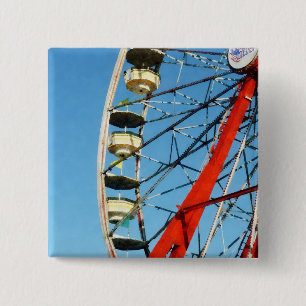 Badge Carré 5 Cm Plan rapproché de roue de Ferris