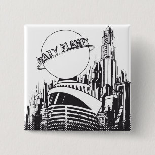 Badge Carré 5 Cm Planète quotidienne