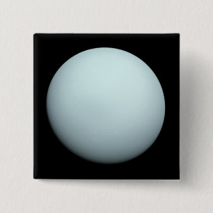 Badge Carré 5 Cm Planète Uranus