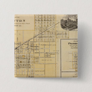 Badge Carré 5 Cm Plans de Newton, Prairie City