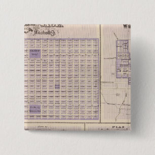 Badge Carré 5 Cm Plans d'Osage, Union de l'Ouest