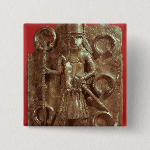 Badge Carré 5 Cm Plaque du Bénin
