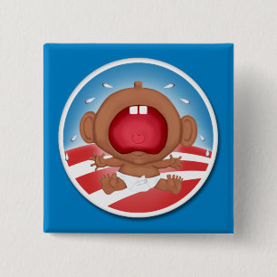 Badge Carré 5 Cm Pleurnichard dans le chef