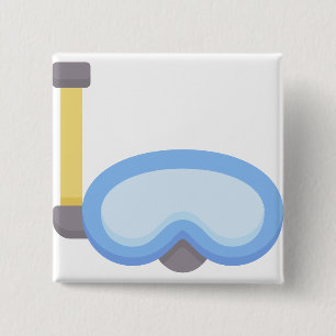 Badge Carré 5 Cm Plongée sous-marine