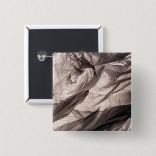 Badge Carré 5 Cm Plumes