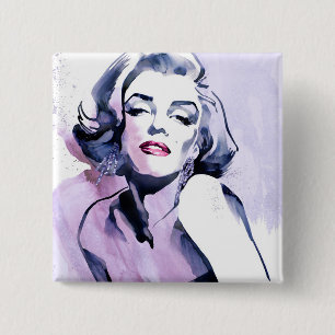 Badge Carré 5 Cm Plutôt mauve
