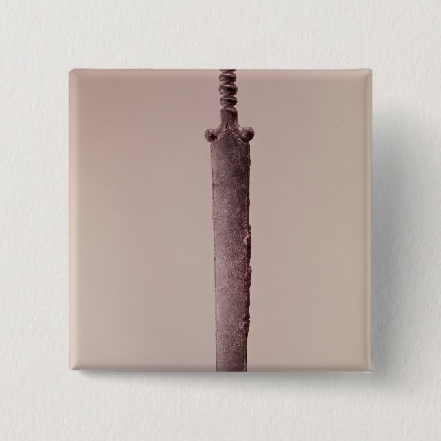 Badge Carré 5 Cm Poignard (Devant)