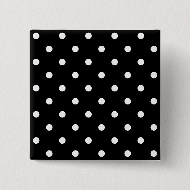 Badge Carré 5 Cm Pois blancs minuscules (Devant)