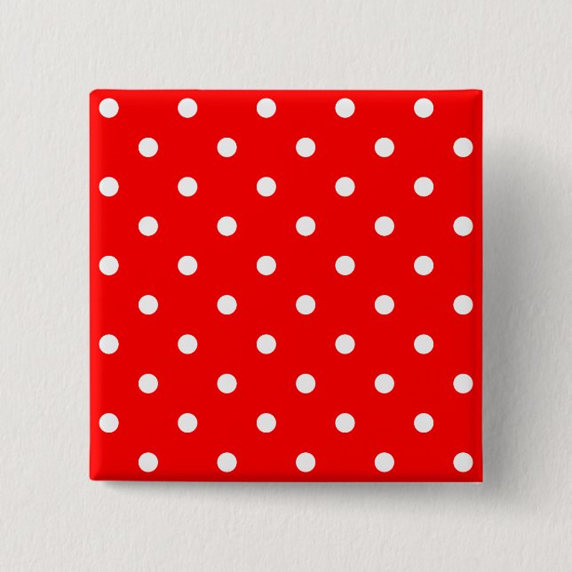 Badge Carré 5 Cm Pois blancs minuscules (Devant)