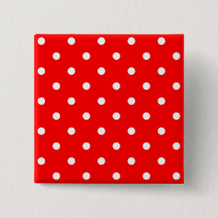 Badge Carré 5 Cm Pois blancs minuscules