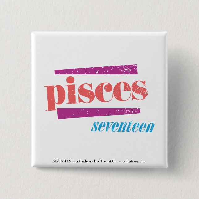 Badge Carré 5 Cm Poissons LtPink (Devant)