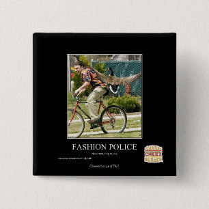 Badge Carré 5 Cm Police de mode