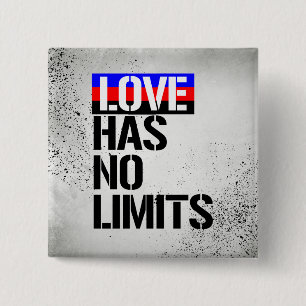 Badge Carré 5 Cm Polyamory - amour n'a aucune limite - - droites de