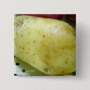 Badge Carré 5 Cm Pomme de terre Yukon Gold