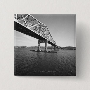 Badge Carré 5 Cm Pont B&W en fer