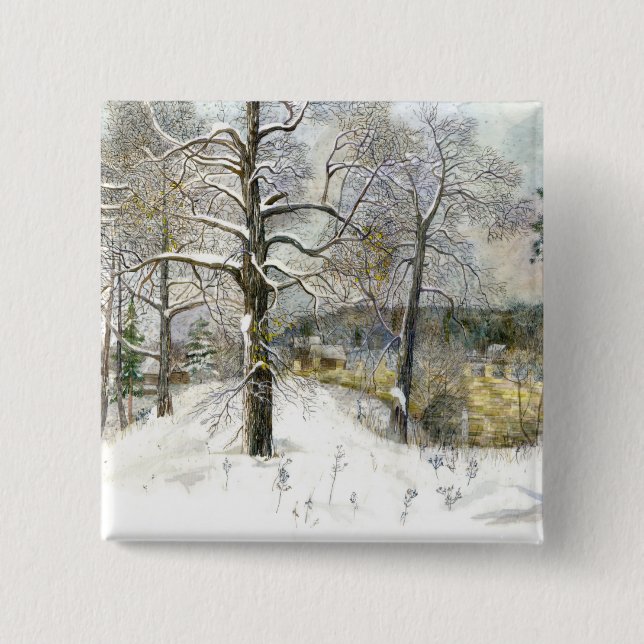 Badge Carré 5 Cm pont d'hiver (Devant)