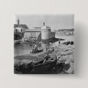 Badge Carré 5 Cm Port, Concarneau