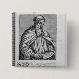 Badge Carré 5 Cm Portrait d'Amerigo Vespucci