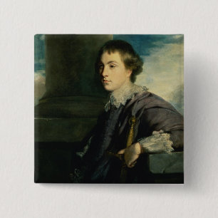 Badge Carré 5 Cm Portrait de John Charles Spencer, seigneur Althorp