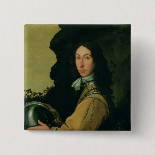 Badge Carré 5 Cm Portrait de John Evelyn