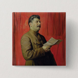 Badge Carré 5 Cm Portrait de Josif Stalin, 1933