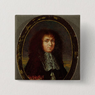 Badge Carré 5 Cm Portrait de Louis XIV