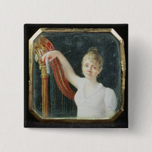 Badge Carré 5 Cm Portrait de Madame Beaumont