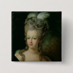 Badge Carré 5 Cm Portrait de Marie-Antoinette