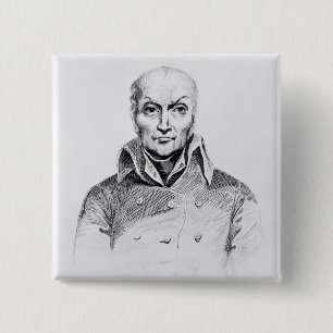 Badge Carré 5 Cm Portrait de Nicolas Appert