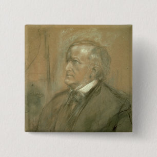 Badge Carré 5 Cm Portrait de Richard Wagner 1868