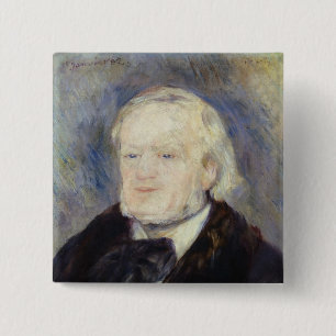 Badge Carré 5 Cm Portrait de Richard Wagner 1882