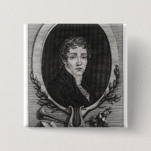 Badge Carré 5 Cm Portrait de SebastiAn-Roch Nicolas